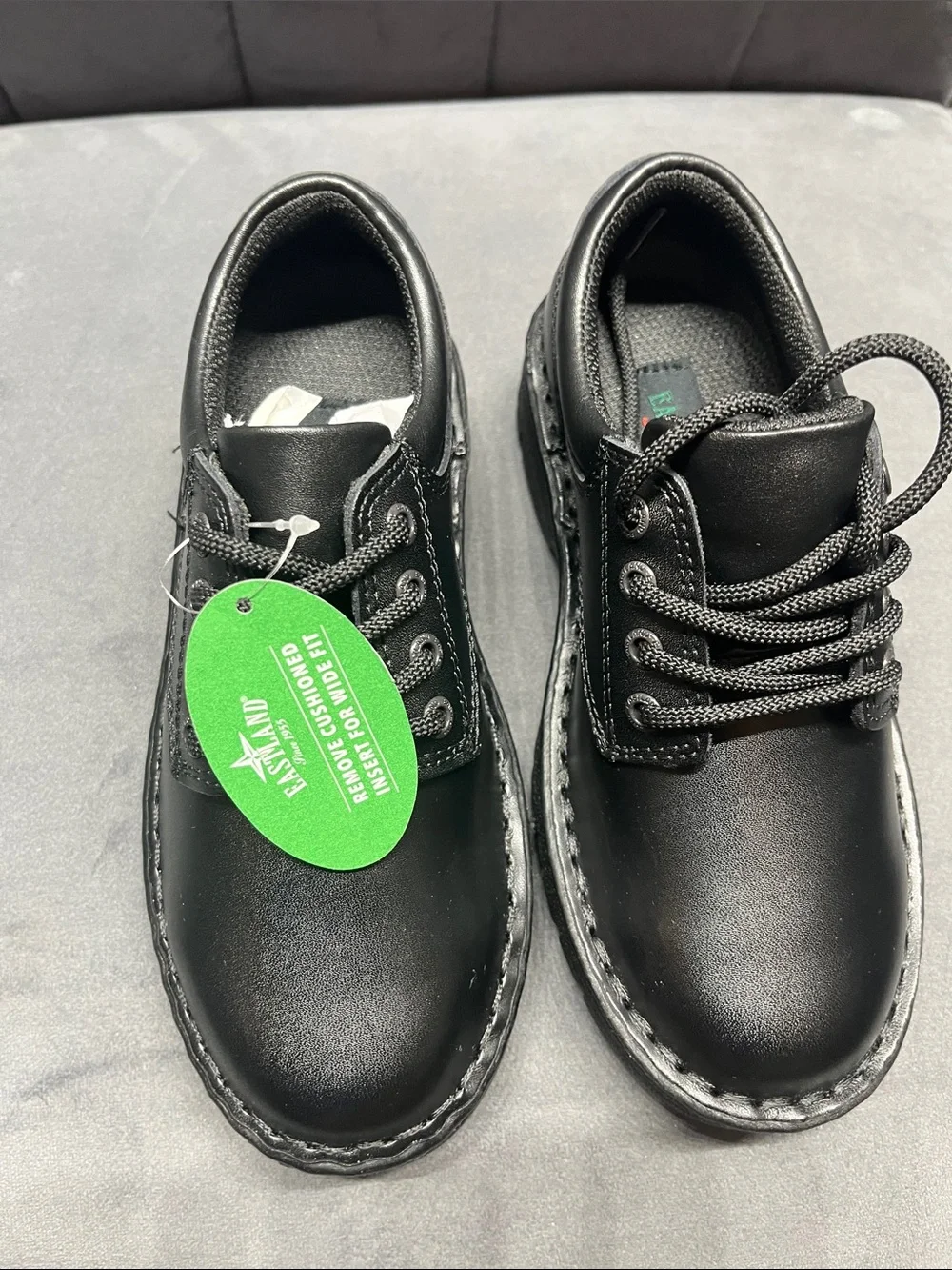 Eastland Kids Black Lace-Up Dress Shoes